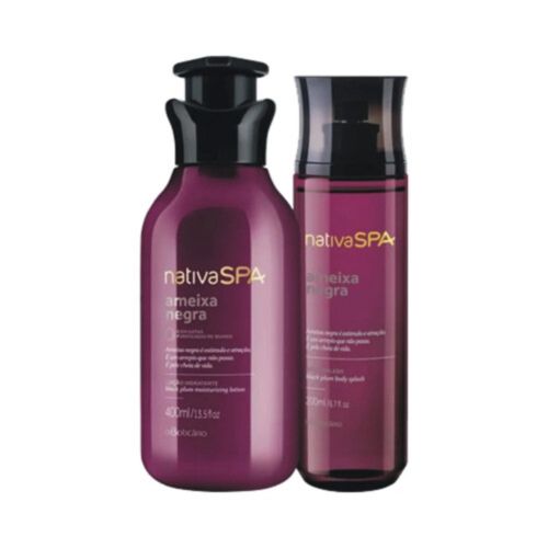 Combo Nativa Spa Ameixa Negra Creme Hidratante 400ml + Body Splash 200ml | O boticário